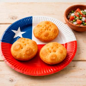 plato de cartón fiestas patrias chile