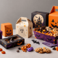 Envases individuales de cartulina y cartón para snacks con diseños de Halloween